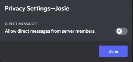 Discord Server privacy
