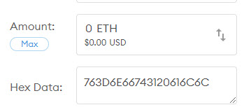 Add Hex to Transaction